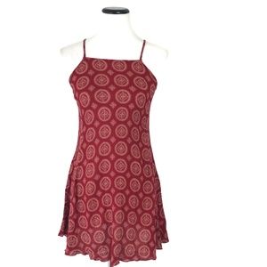 Brandy Melville Printed Skater Mini Dress OS #330